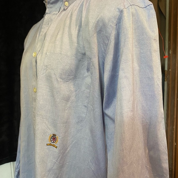 Vintage Tommy Hilfiger Blue Relaxed Fit Casual Shirt - Picture 5 of 12